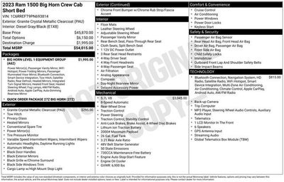 2023 RAM 1500 Big Horn Crew Cab 4x2 5'7" Box