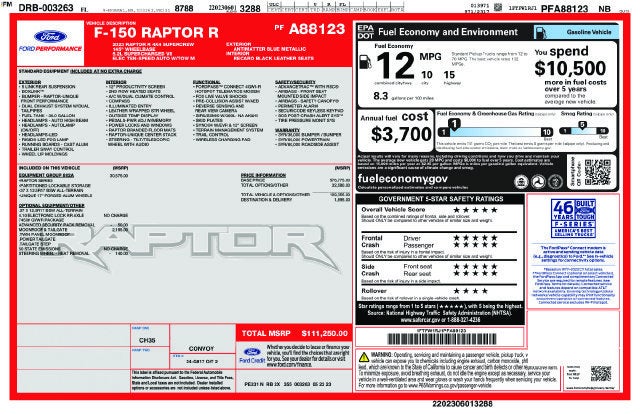 2023 Ford F-150 Raptor
