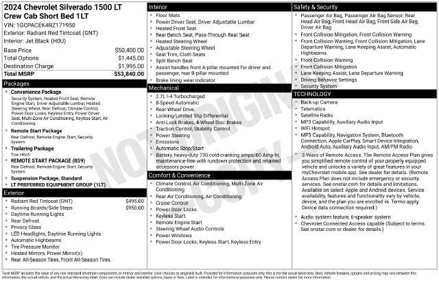 2024 Chevrolet Silverado 1500 LT