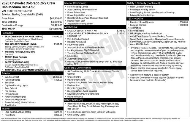 2023 Chevrolet Colorado 4WD ZR2
