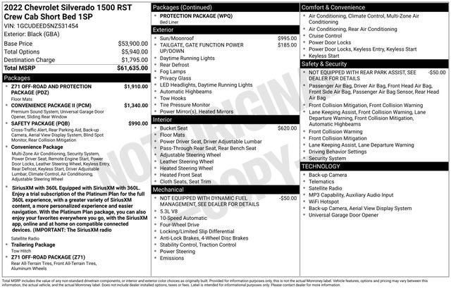 2022 Chevrolet Silverado 1500 RST