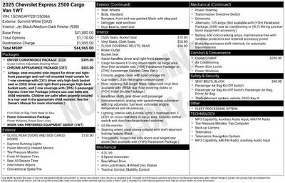 2025 Chevrolet Express Cargo WT