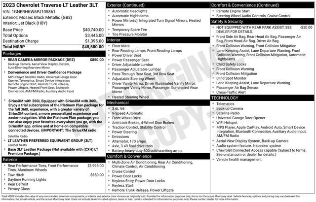 2023 Chevrolet Traverse LT Leather