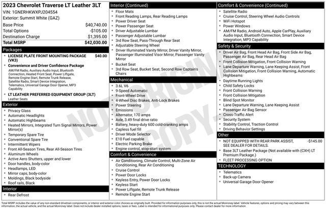 2023 Chevrolet Traverse LT Leather