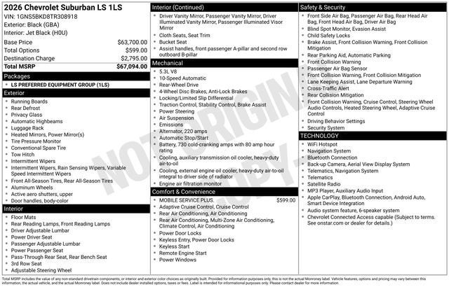 2026 Chevrolet Suburban LS