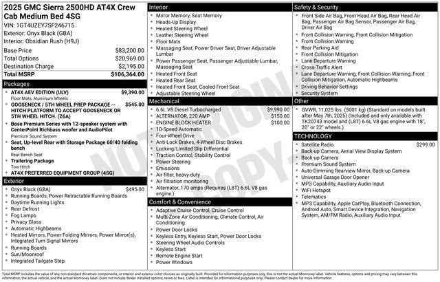 2025 GMC Sierra 2500 HD AT4X