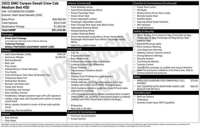 2022 GMC Canyon Denali