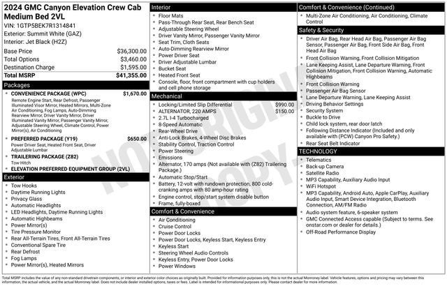 2024 GMC Canyon Elevation
