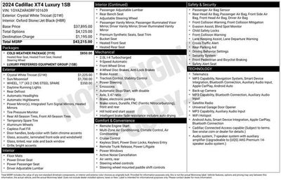 2024 Cadillac XT4 Luxury