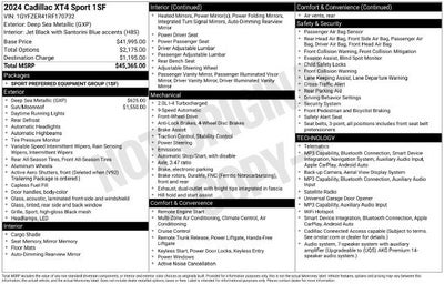 2024 Cadillac XT4 Sport