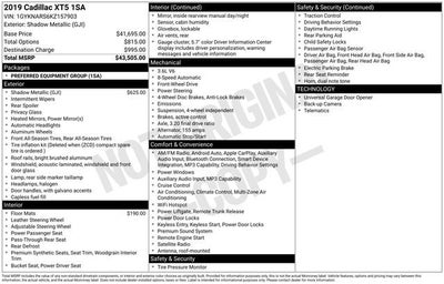2019 Cadillac XT5 FWD
