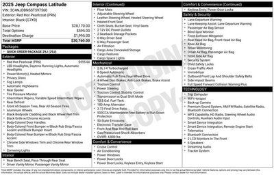2025 Jeep Compass Latitude 4x4
