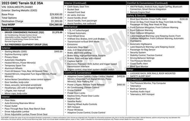 2023 GMC Terrain SLE