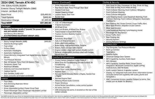 2024 GMC Terrain AT4