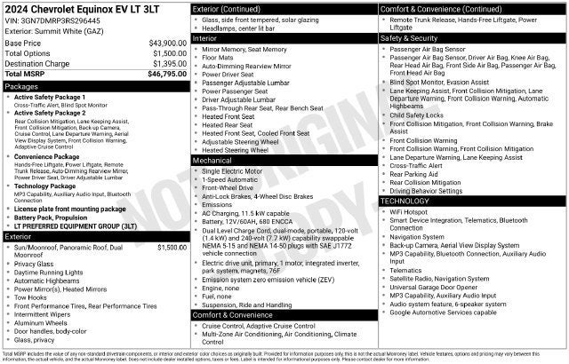 2024 Chevrolet Equinox EV 3LT