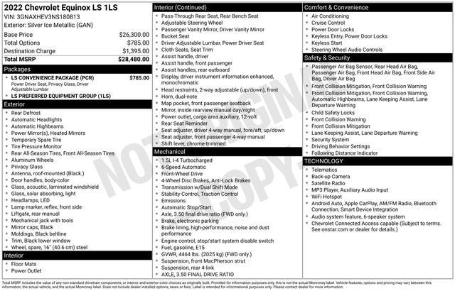 2022 Chevrolet Equinox LS
