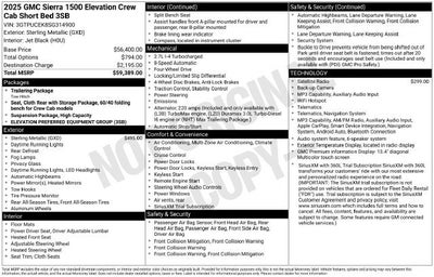 2025 GMC Sierra 1500 Elevation