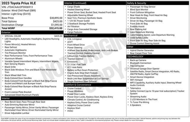 2023 Toyota Prius XLE