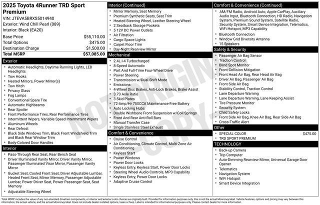 2025 Toyota 4Runner SR5