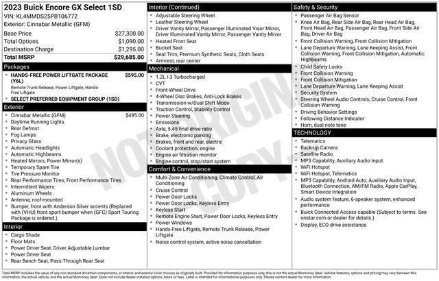 2023 Buick Encore GX Select