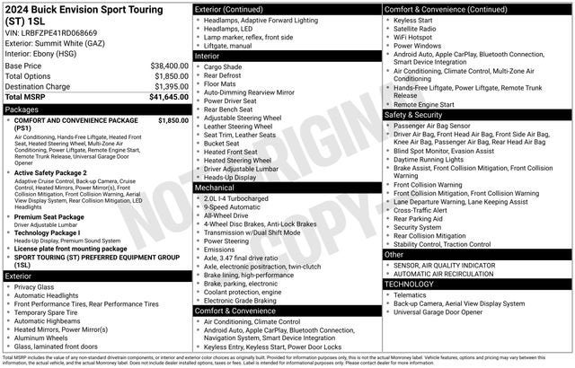 2024 Buick Envision Sport Touring