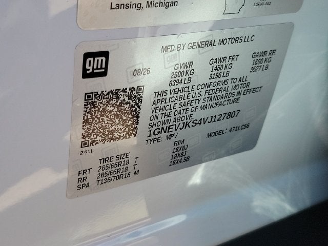 2027 Chevrolet Traverse Z71