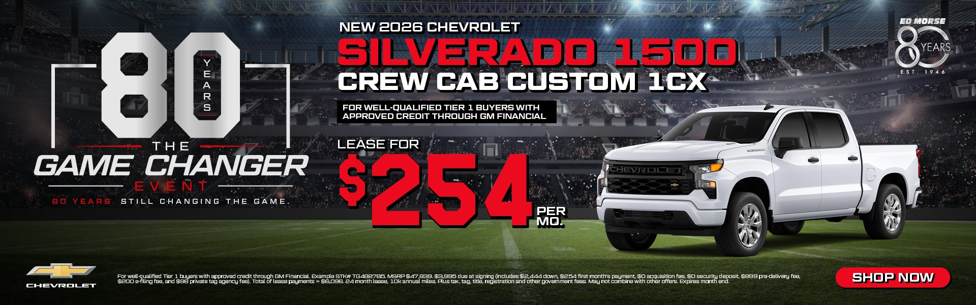New 2026 Chevrolet  Silverado 1500 Crew Cab Custom 1CX